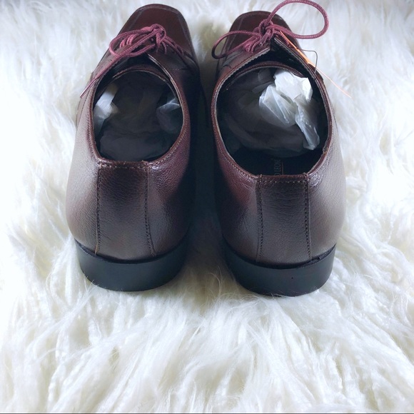 NEW Franco Leone Truly Italian Leather Bordo Shoes - Picture 4 of 9